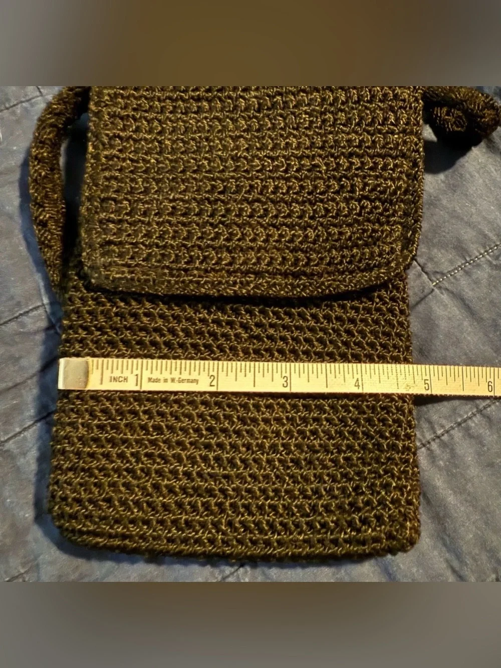 The SAK Mini Purse Black with Front Flap